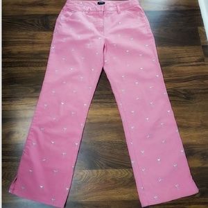 J crew favorite fit Pink Martini Capri